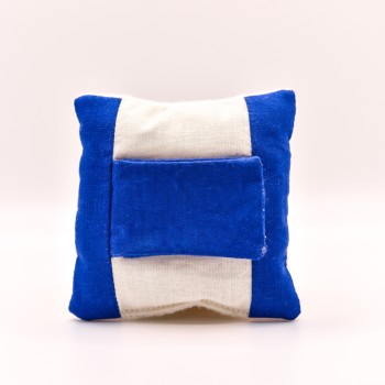 Carré doux Bleuet des Champs – Coussin pour soulager des dispositifs médicaux
